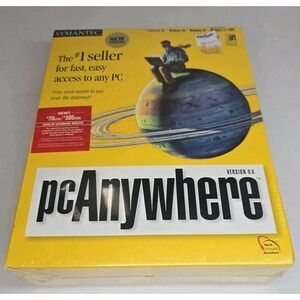 SYMANTEC PC Anywhere Version 9.0 Software w/ CD-ROM and Cables SEALED - CS10
